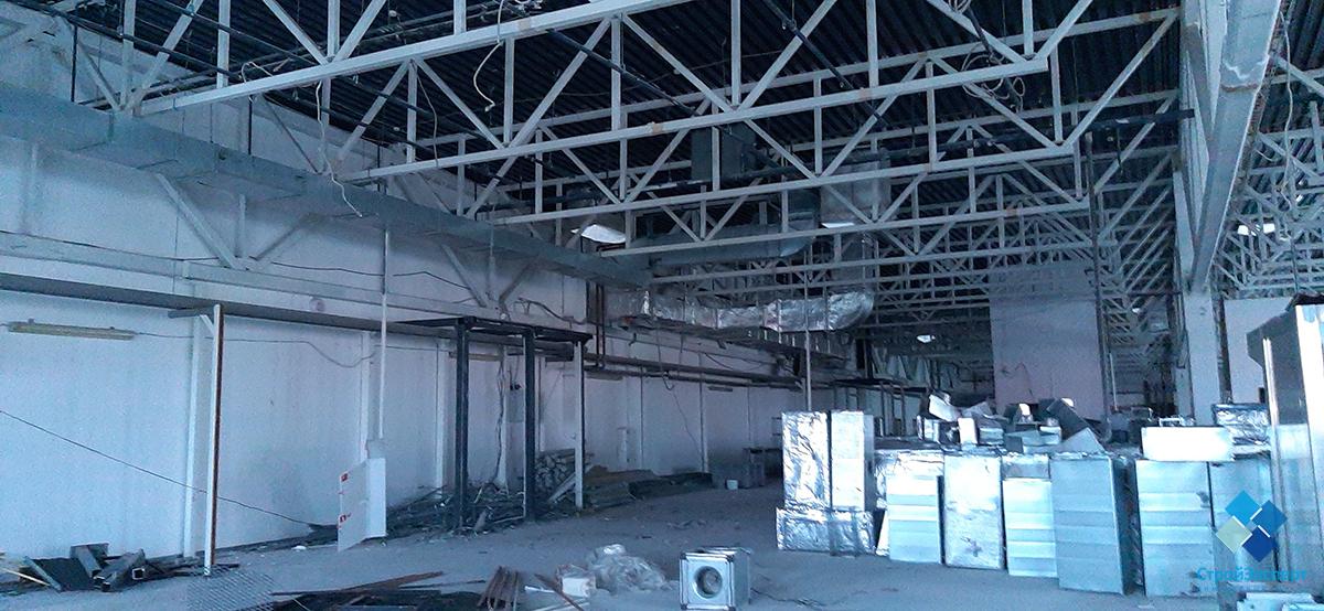обследование строительных конструкций части здания торгового центра в г. Новый Уренгой